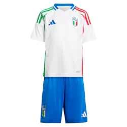 Kinderen Italië Voetbalshirt EK 2024 Uittenue (+ Korte Broeke)